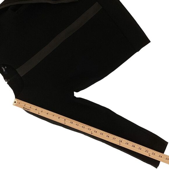 MADEWELL Women’s Small S Leather Insert Trim Black Longsleeve Top Shirt Madewell - Picture 11 of 14